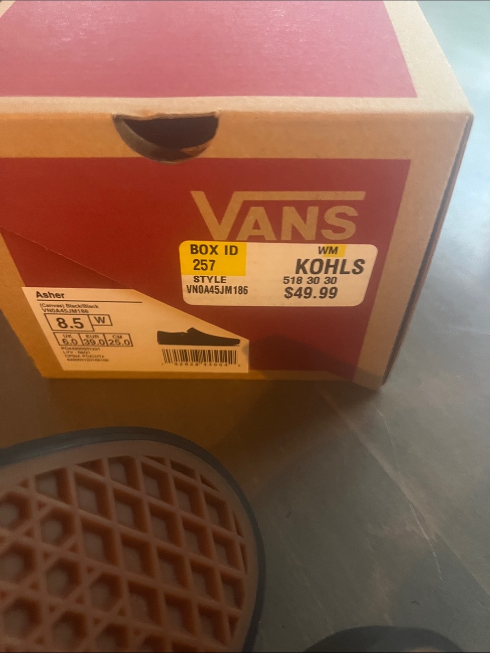Vans Slip-On Canvas womens Shoes — Black - Picture 5 of 5